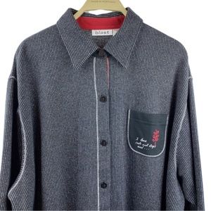 Blast “I love cats and dogs and...” button shirt